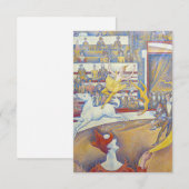 Georges Seurat - Het Circus Bedankkaart (Voorkant / Achterkant)