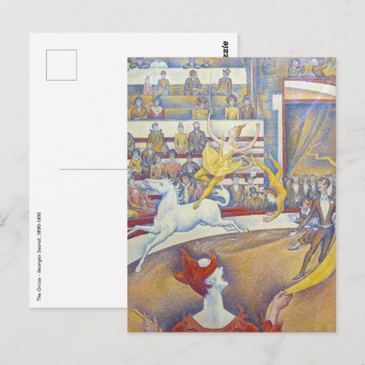 Georges Seurat - Het Circus Briefkaart (Voorkant / Achterkant)