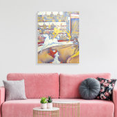 Georges Seurat - Het Circus Canvas Afdruk (Insitu (Woonkamer))