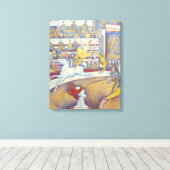 Georges Seurat - Het Circus Canvas Afdruk (Insitu (Houten vloer))