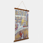 Georges Seurat - Het Circus Hangend Wandkleed (Gebogen)