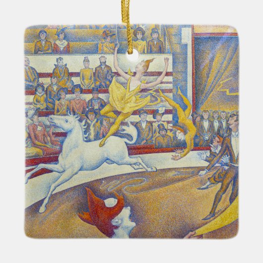 Georges Seurat - Het Circus Keramisch Ornament (Voorkant)