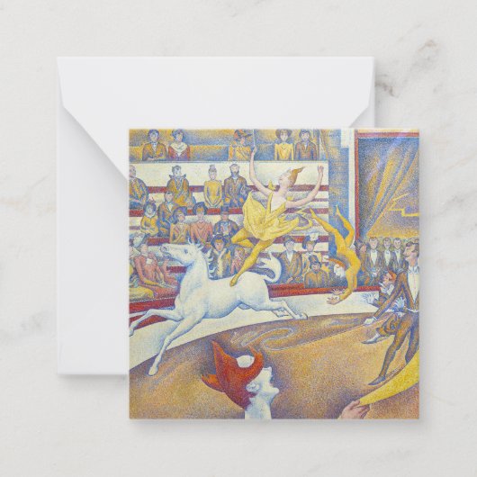 Georges Seurat - Het Circus Notitiekaartje (Voorkant)