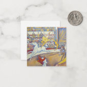 Georges Seurat - Het Circus Notitiekaartje (Voorkant / Achterkant in situ)