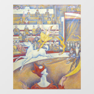 Georges Seurat - Het Circus Raamsticker