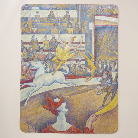 Georges Seurat - Het Circus Sherpa Deken (Voorkant)