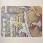 Georges Seurat - Het Circus Sherpa Deken (Voorkant (horizontaal))