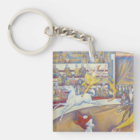 Georges Seurat - Het Circus Sleutelhanger (Voorkant)