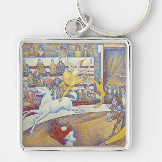 Georges Seurat - Het Circus Sleutelhanger (Voorkant)