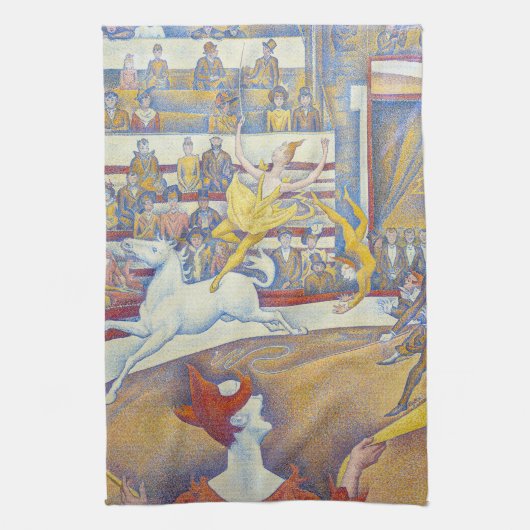 Georges Seurat - Het Circus Theedoek (Verticaal)