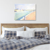 Georges Seurat - Het Gravelinekanaal Canvas Afdruk (Insitu (Slaapkamer))