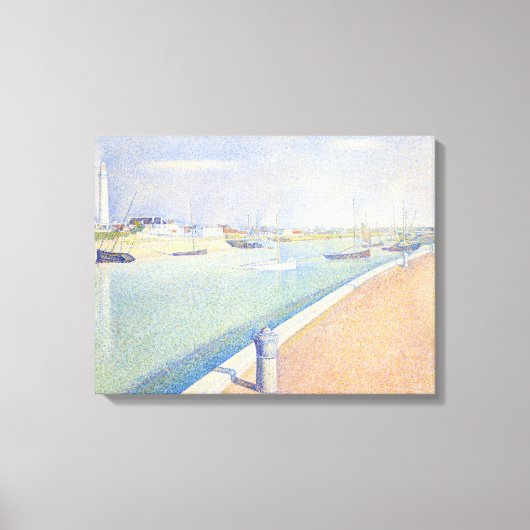 Georges Seurat - Het Gravelinekanaal Canvas Afdruk (Voorkant)