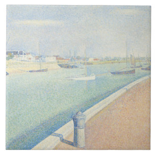Georges Seurat - Het Gravelinekanaal Tegeltje