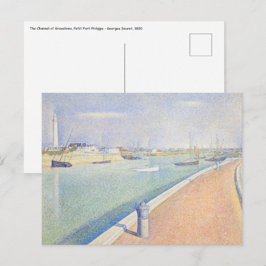 Georges Seurat - Het Kanaal van Gravelines Briefkaart (Voorkant / Achterkant)