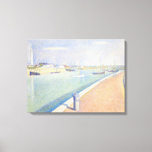 Georges Seurat - Het Kanaal van Gravelines Canvas Afdruk