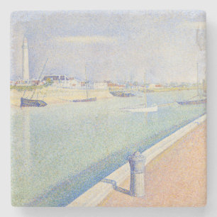 Georges Seurat - Het Kanaal van Gravelines Stenen Onderzetter