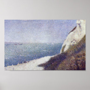 Georges Seurat - Het strand Le Bas Butin Honfleur Poster