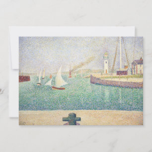 Georges Seurat - Ingang van de haven van Honfleur Kaart