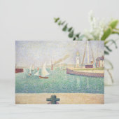 Georges Seurat - Ingang van de haven van Honfleur Kaart (Staand voorkant)