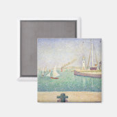 Georges Seurat - Ingang van de haven van Honfleur Magneet (Voorkant / Achterkant)