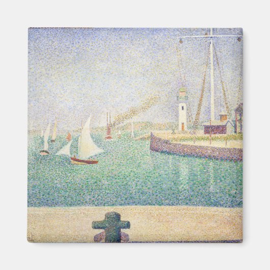 Georges Seurat - Ingang van de haven van Honfleur Magneet (Voorkant)