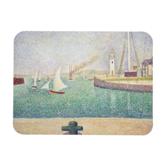 Georges Seurat - Ingang van de haven van Honfleur Magneet (Horizontaal)