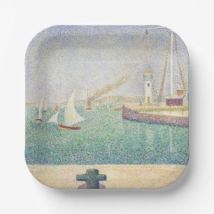 Georges Seurat - Ingang van de haven van Honfleur Papieren Bordje