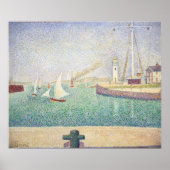 Georges Seurat - Ingang van de haven van Honfleur Poster (Voorkant)