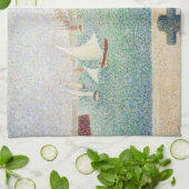 Georges Seurat - Ingang van de haven van Honfleur Theedoek (Gevouwen)