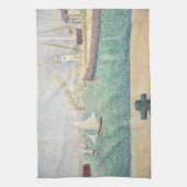 Georges Seurat - Ingang van de haven van Honfleur Theedoek (Verticaal)