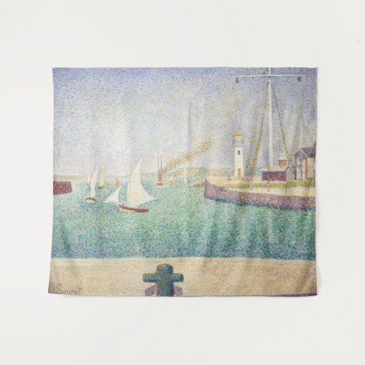 Georges Seurat - Ingang van de haven van Honfleur Wandkleed (Voorkant (horizontaal))