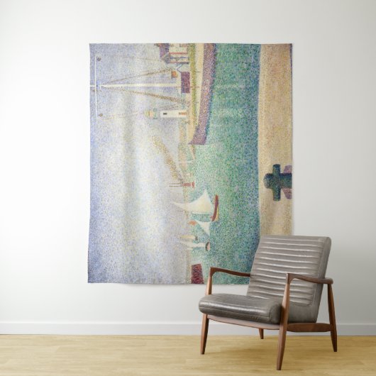 Georges Seurat - Ingang van de haven van Honfleur Wandkleed (In situ)