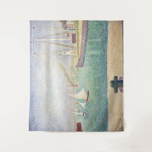 Georges Seurat - Ingang van de haven van Honfleur Wandkleed (Voorkant)