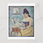 Georges Seurat - Jonge vrouw die zich poedert Briefkaart (Voorkant)