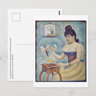 Georges Seurat - Jonge vrouw die zich poedert Briefkaart
