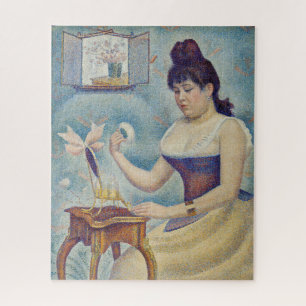 Georges Seurat - Jonge vrouw die zich poedert Legpuzzel