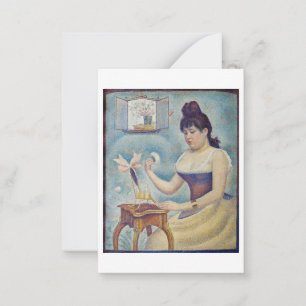 Georges Seurat - Jonge vrouw die zich poedert Notitiekaartje