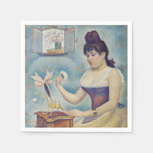 Georges Seurat - Jonge vrouw die zich poedert Servet