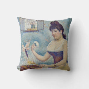 Georges Seurat - Jonge vrouw die zich poeiert Kussen