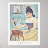 Georges Seurat Jonge Vrouw Powdering Zelf Kunst Poster (Voorkant)