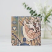 Georges Seurat - Le Chahut Bedankkaart (Staand voorkant)