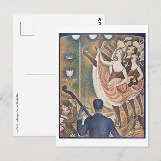 Georges Seurat - Le Chahut Briefkaart (Voorkant / Achterkant)