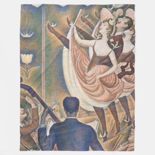 Georges Seurat - Le Chahut Fleece Deken (Voorkant)