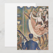 Georges Seurat - Le Chahut Kaart (Voorkant / Achterkant)