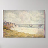 Georges Seurat - Le Crotoy downstream Poster (Voorkant)