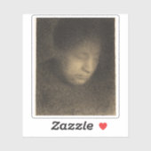 Georges Seurat: Madame Seurat, de moeder van de ku Sticker (Vel)