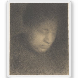 Georges Seurat: Madame Seurat, de moeder van de ku Sticker