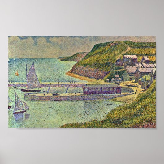 Georges Seurat - Marine (Port en Bessin) Poster (Voorkant)