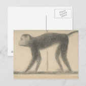 Georges Seurat - Monkey Briefkaart (Voorkant / Achterkant)