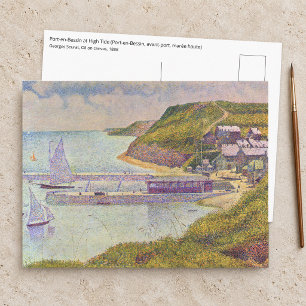 Georges Seurat - Port-en-Bessin bij hoog tij Briefkaart